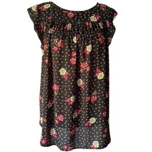 LOFT Outlet Floral Print Sleeveless Top sz small